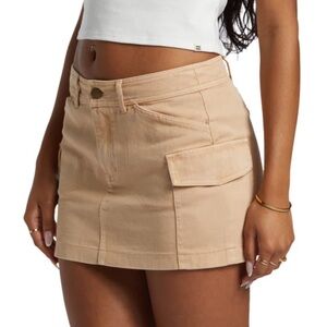Billabong Khaki Tan Skirt with Pockets